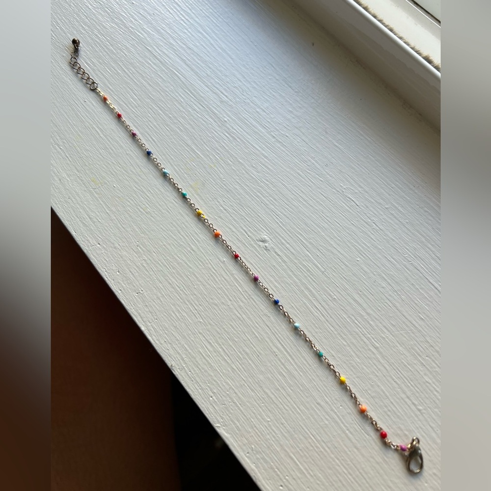 Multicolor Beaded Anklet